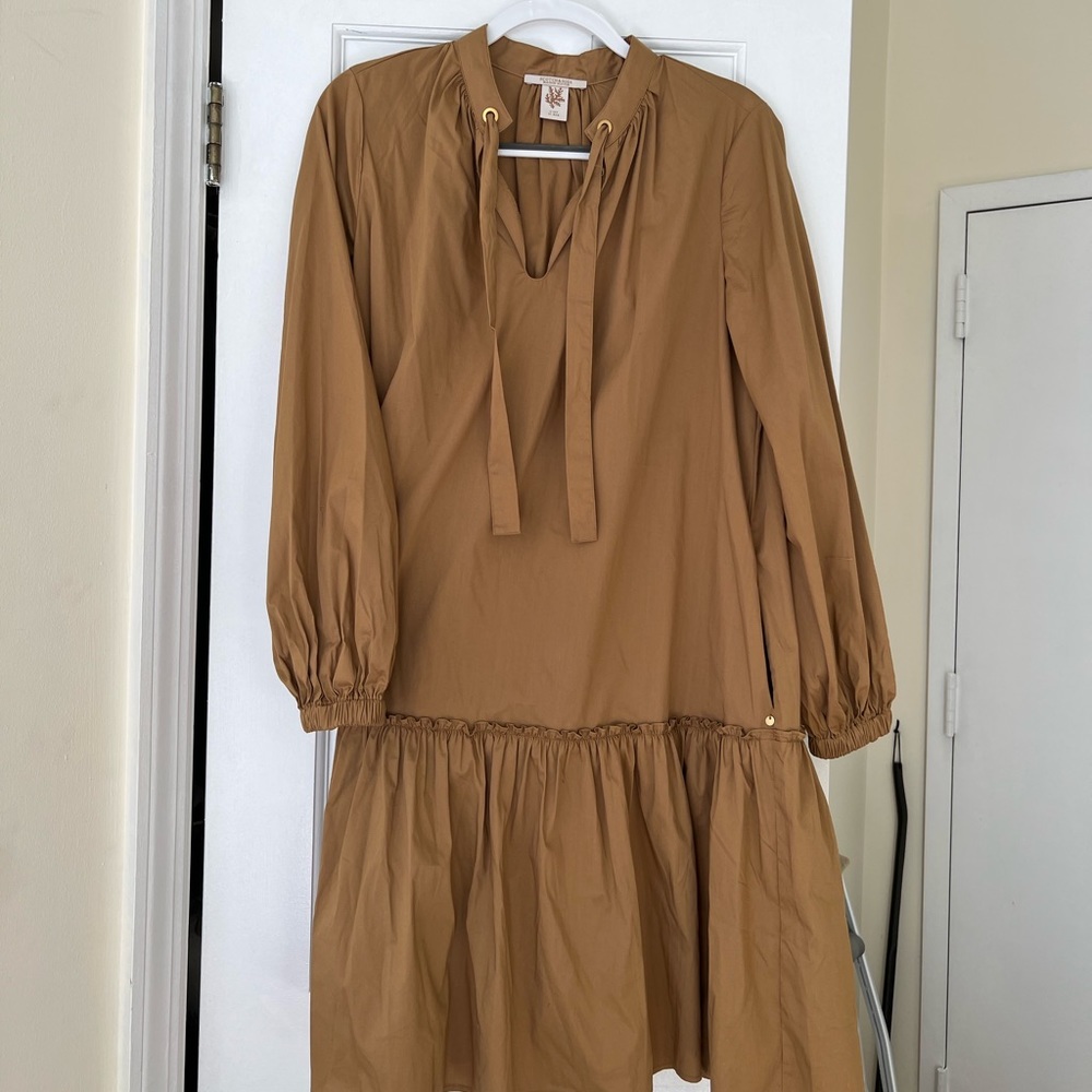 Scotch & Soda Midi Tan Dress